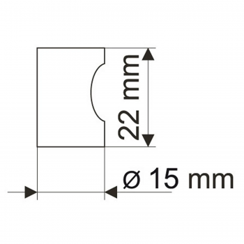 Gałka GL02C00 aluminium